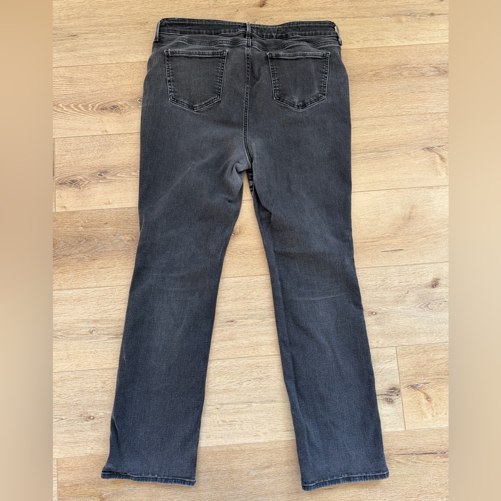 NYDJ Marilyn Straight Leg Jeans in Dark Gray - Picture 2 of 6